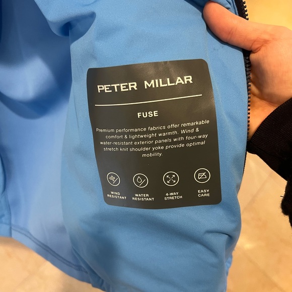 Peter Millar Blue Quilted Golf Vest Size Large - Picture 5 of 7